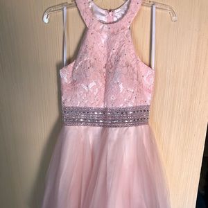 Light pink short party dress